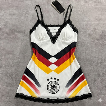 Germany Women's 2026 World Cup Sexy Lingerie Set | Black and Gold Fan Nightwear