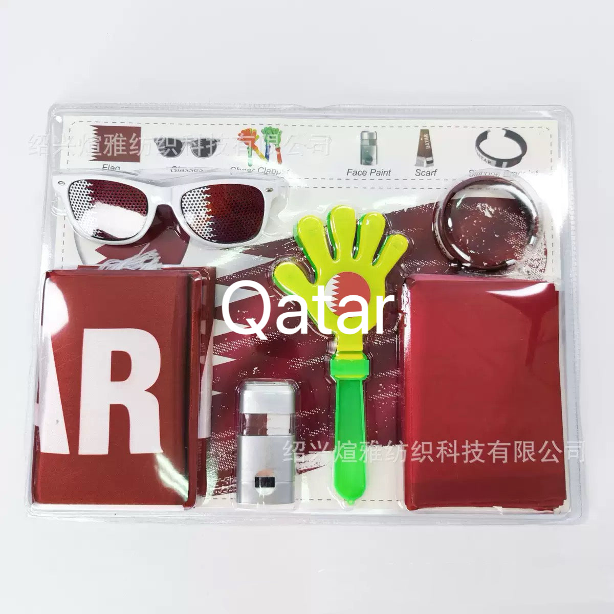 2026 World Cup 5-in-1 Fan Accessory Kit | Soccer Cheer Set with Flag, Face Paint, Glasses, Clapper & Bracelet | Ultimate Match Day Supporter Pack