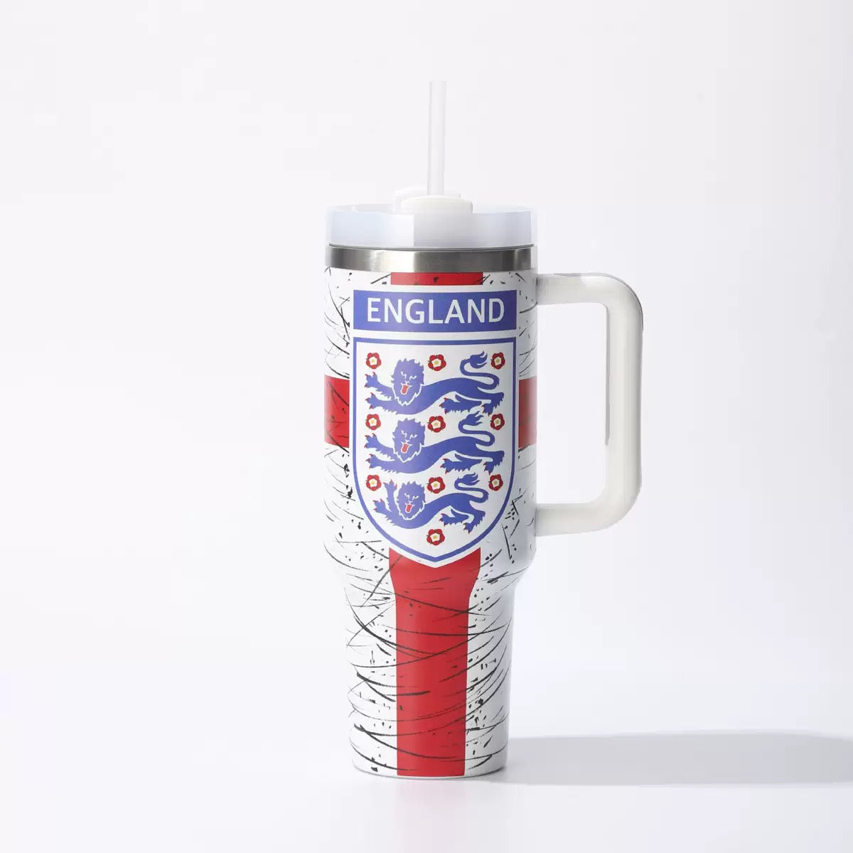 2026 World Cup 40oz Tumbler with Handle | National Team Insulated Travel Mug | Soccer Fan Stainless Steel Car Cup with Straw