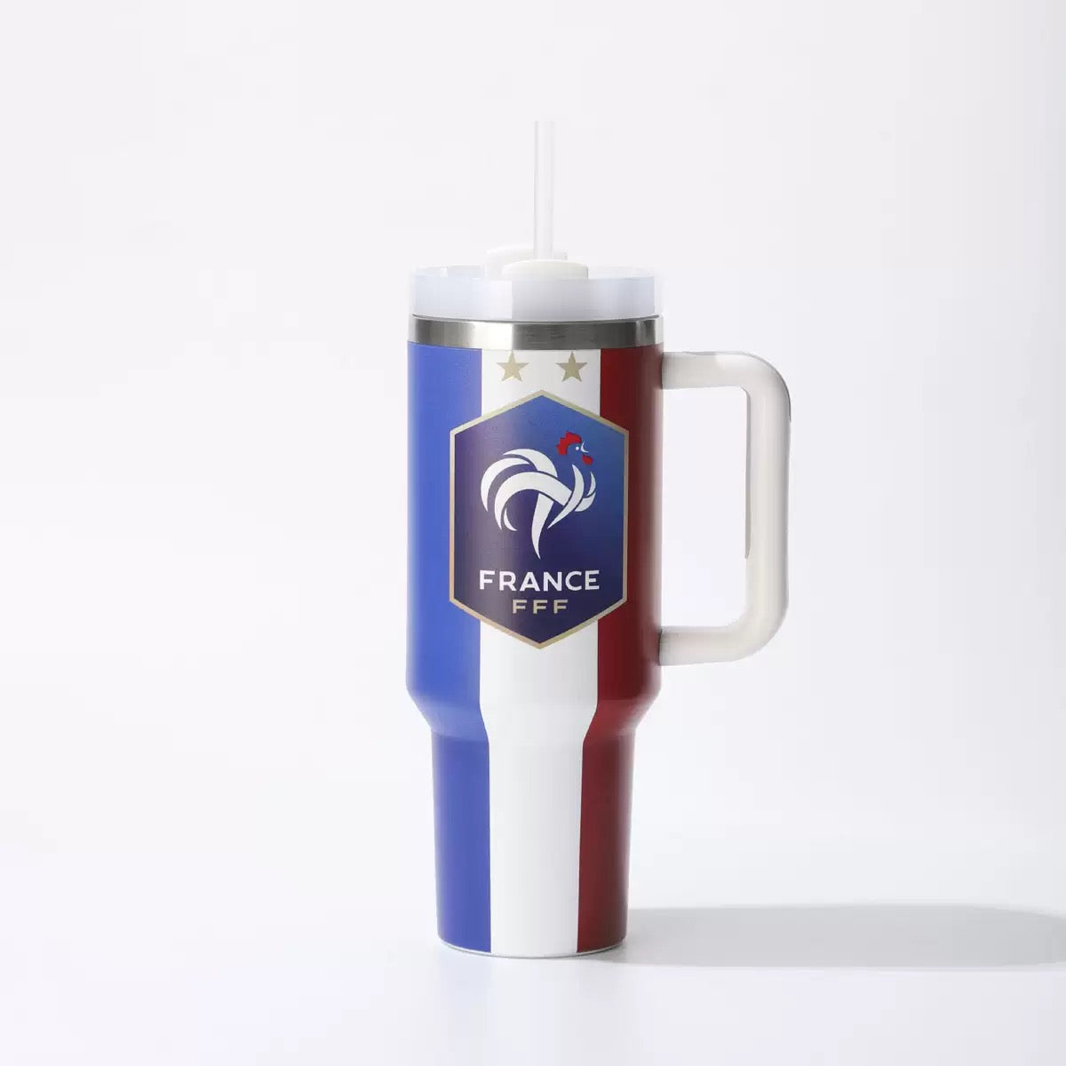 2026 World Cup 40oz Tumbler with Handle | National Team Insulated Travel Mug | Soccer Fan Stainless Steel Car Cup with Straw