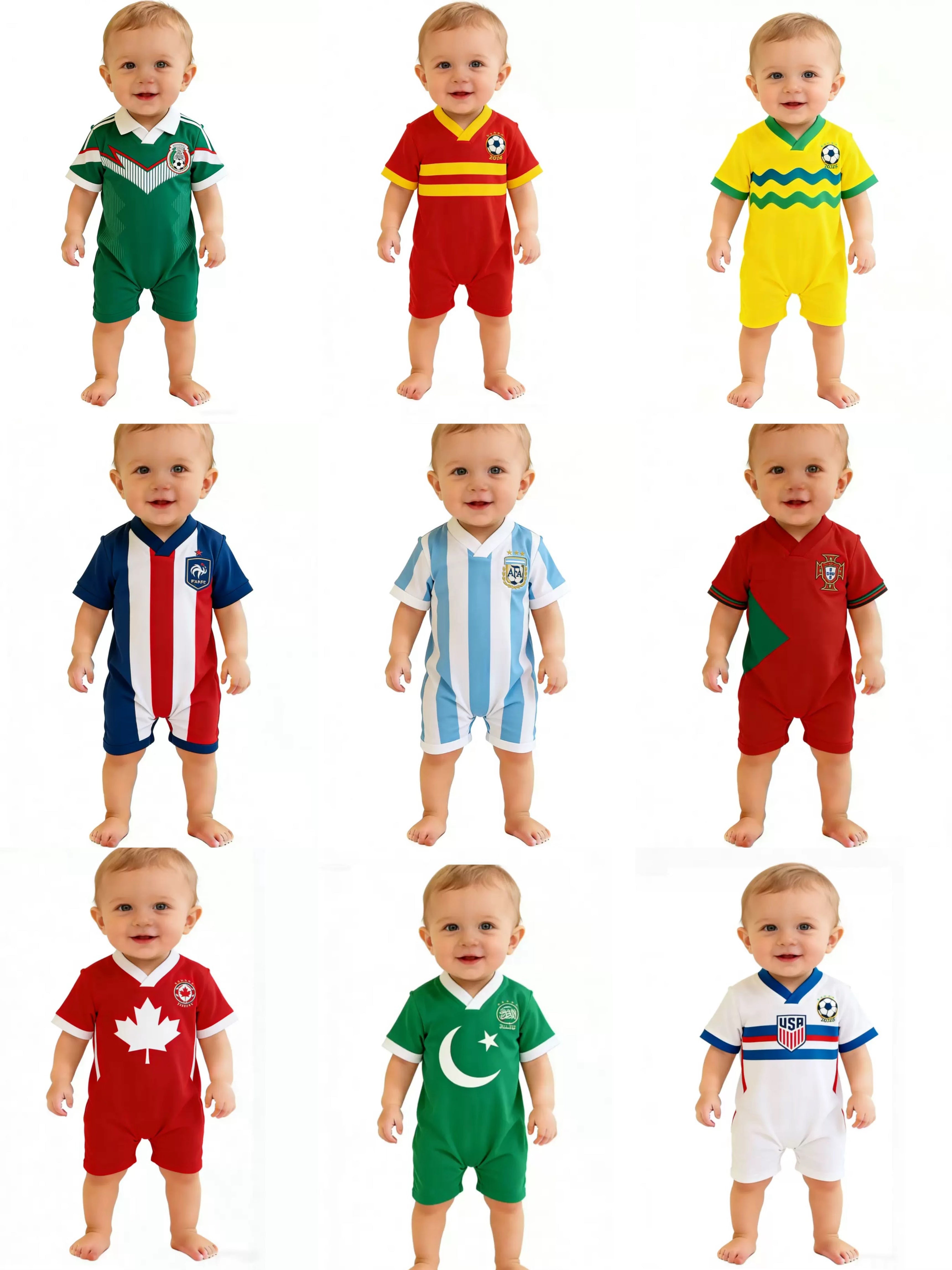 World Cup 2026 Baby Clothes - Newborn Soccer Fan Outfit & Keepsake