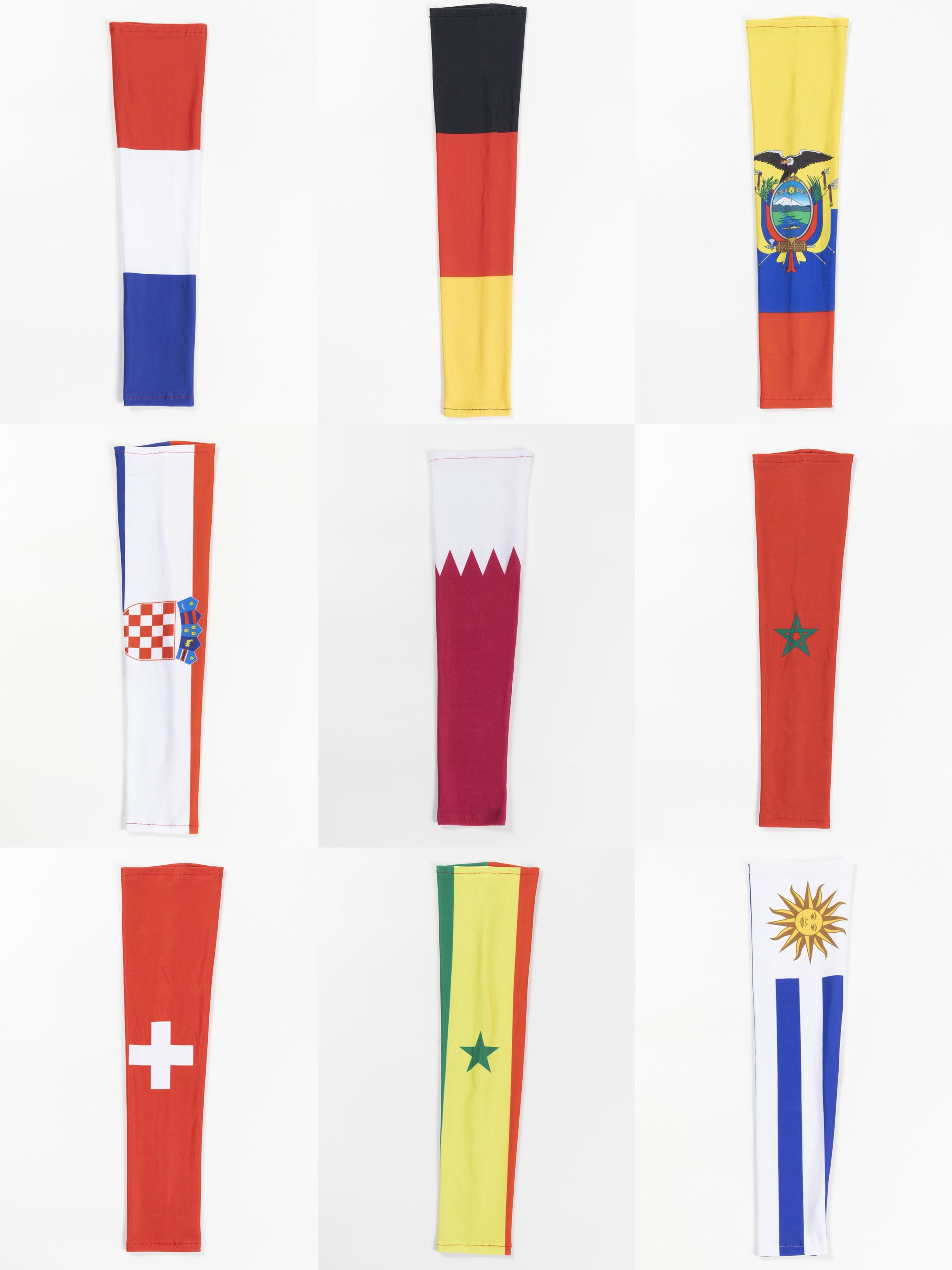 National Team Flag Tattoo Arm Sleeves | 2026 World Cup Patriotic Arm Warmers | High-Stretch Milk Silk Cooling Sleeves for Stadium & Outdoor