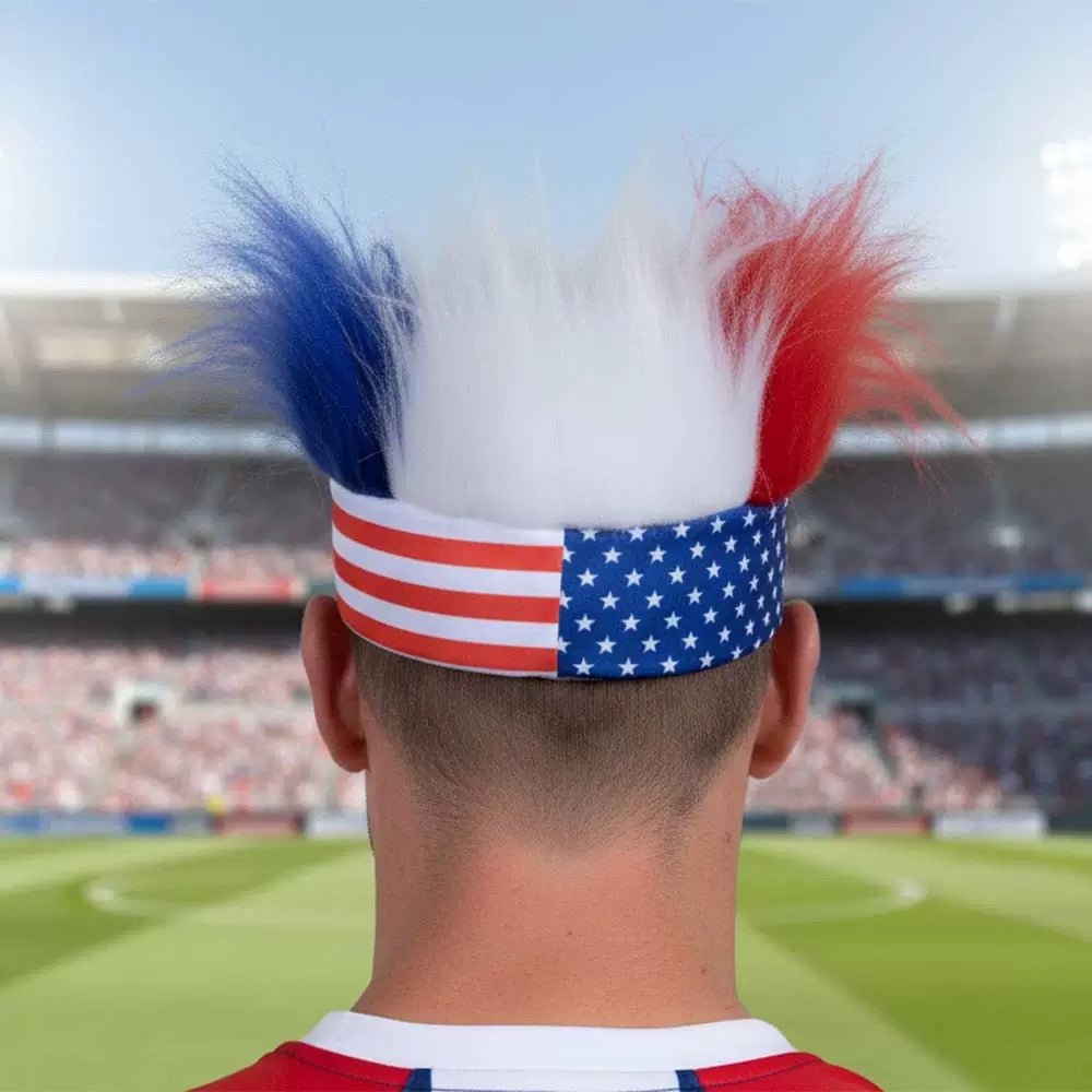 2026 World Cup Soccer Fan Set | Headband and Hair Ties for USA Mexico Canada