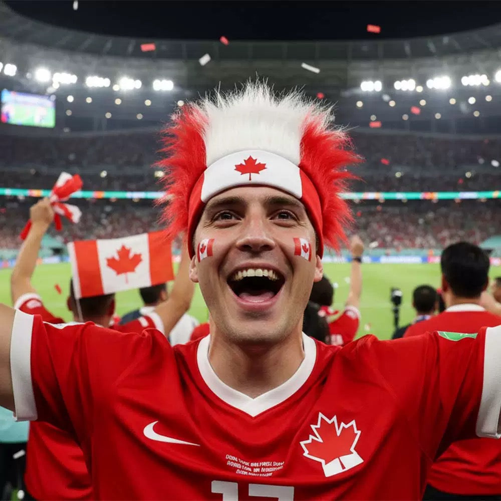 2026 World Cup Soccer Fan Set | Headband and Hair Ties for USA Mexico Canada