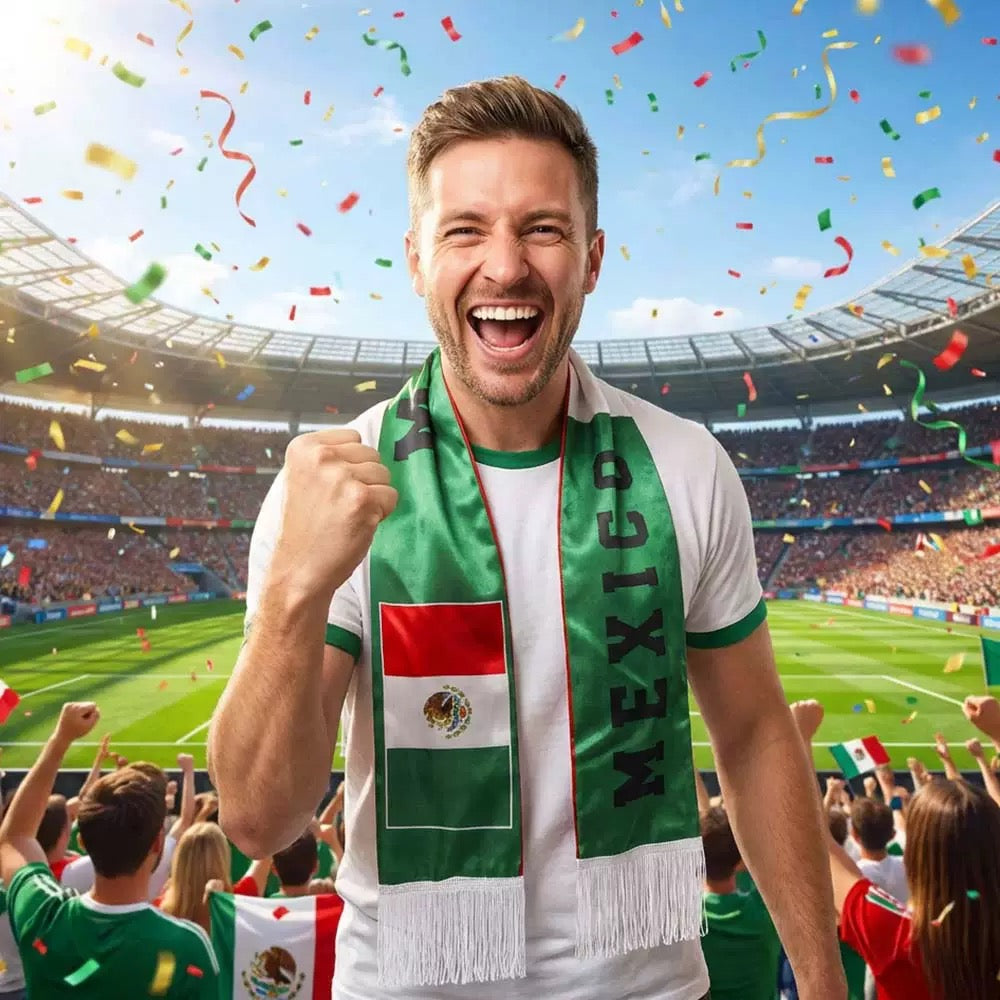 National Team Printed Summer Scarf | 2026 World Cup Commemorative Tech-Fabric Wrap | Moisture-Wicking Soccer Fan Scarf for Hot Weather