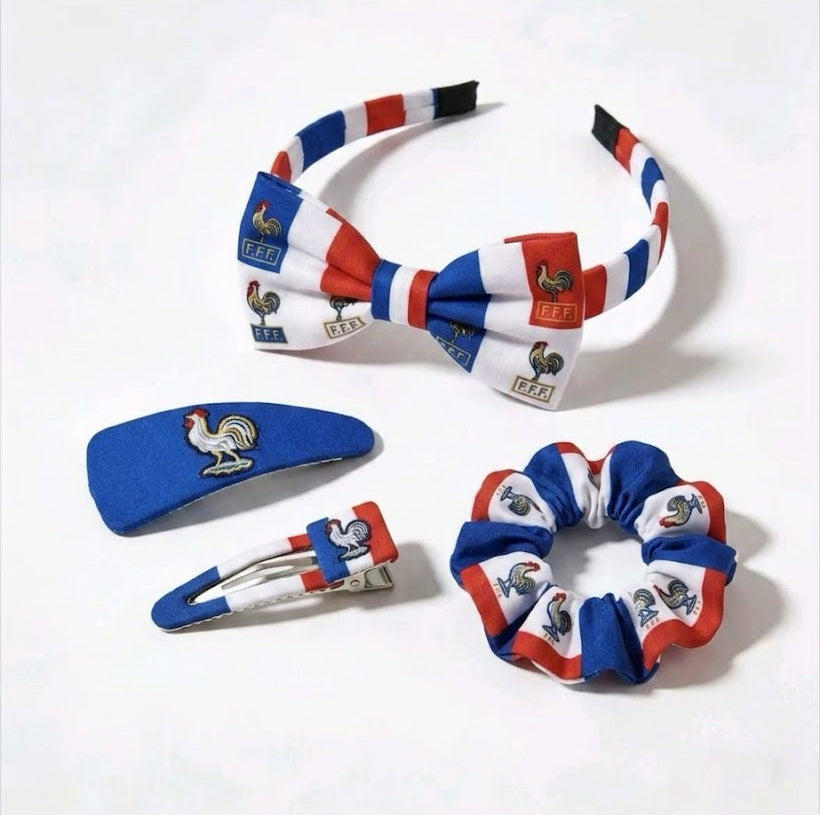 2026 World Cup Soccer Fan Hair Ties and Headband Set | USA Mexico Canada Gear
