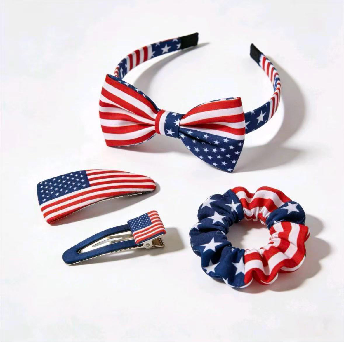 2026 World Cup Soccer Fan Hair Ties and Headband Set | USA Mexico Canada Gear