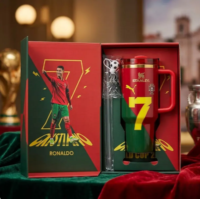 Portugal Soccer 2026 World Cup Tumbler | 40oz Insulated Fan Gift Cup with Handle
