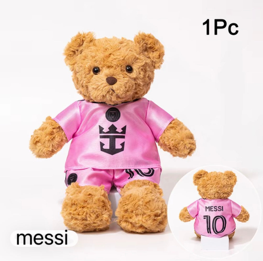 Messi, Neymar, Ronaldo 2026 World Cup Plush Bears | Exclusive Soccer Legend Souvenirs