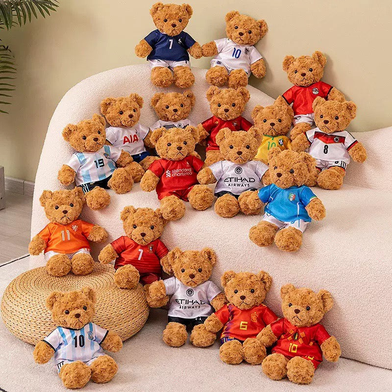 Messi, Neymar, Ronaldo 2026 World Cup Plush Bears | Exclusive Soccer Legend Souvenirs