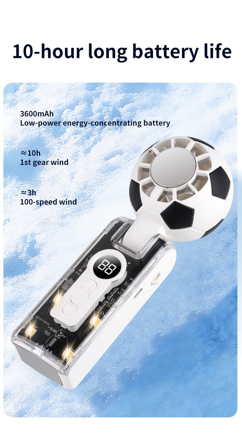 Soccer Ball Mini Fan for World Cup 2026 | Portable Cooling Device with National Team Colors | Cute Travel Fan for Football Matches