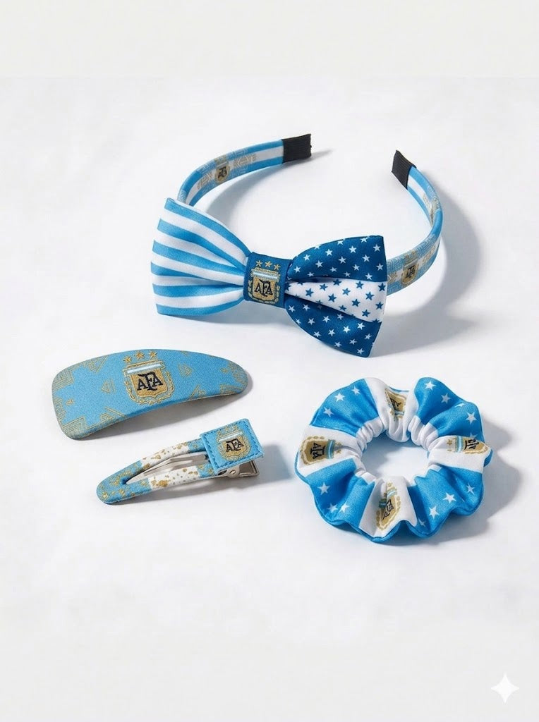 2026 World Cup Soccer Fan Hair Ties and Headband Set | USA Mexico Canada Gear