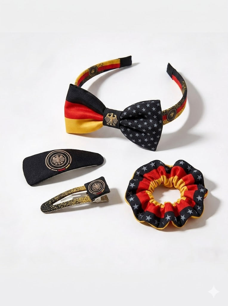 2026 World Cup Soccer Fan Hair Ties and Headband Set | USA Mexico Canada Gear