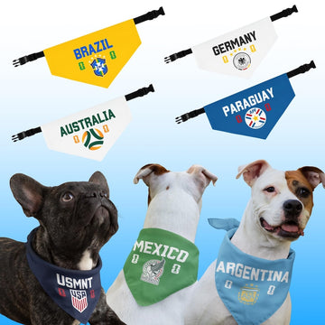 FIFA World Cup 2026 Dog Bandana Collar | Custom Soccer Fan Pet Gear
