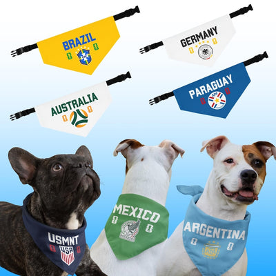 FIFA World Cup 2026 Dog Bandana Collar | Custom Soccer Fan Pet Gear