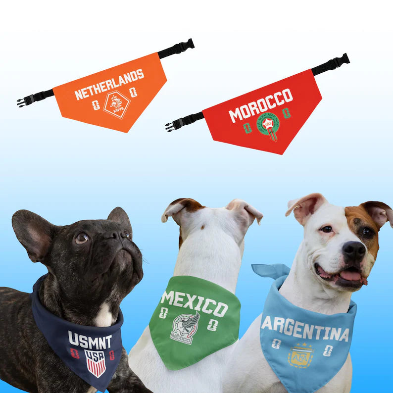 FIFA World Cup 2026 Dog Bandana Collar | Custom Soccer Fan Pet Gear