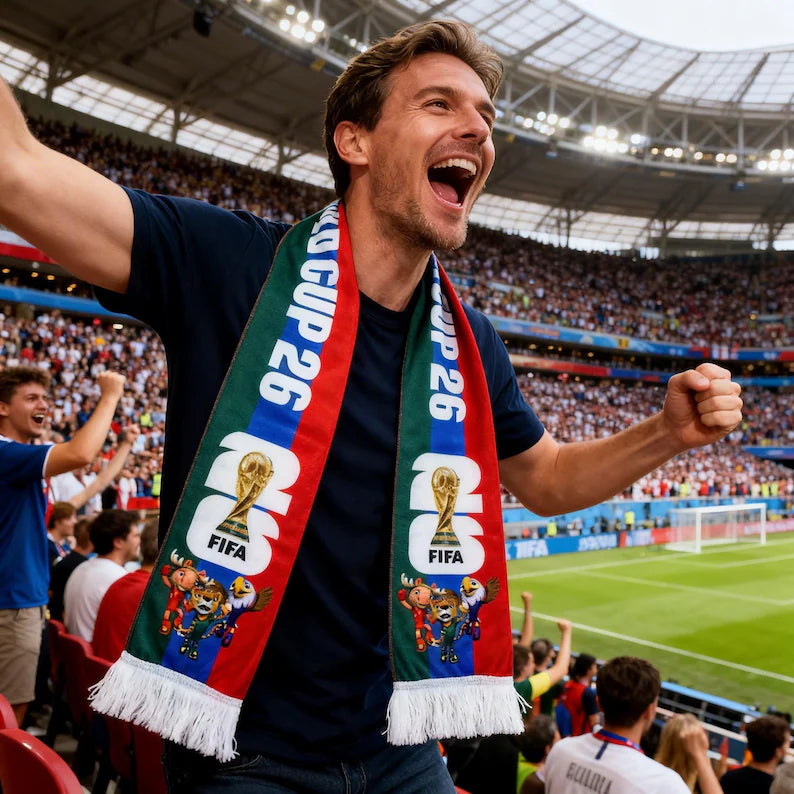 2026 National Team Soccer Scarf For World Cup Match Day Fans
