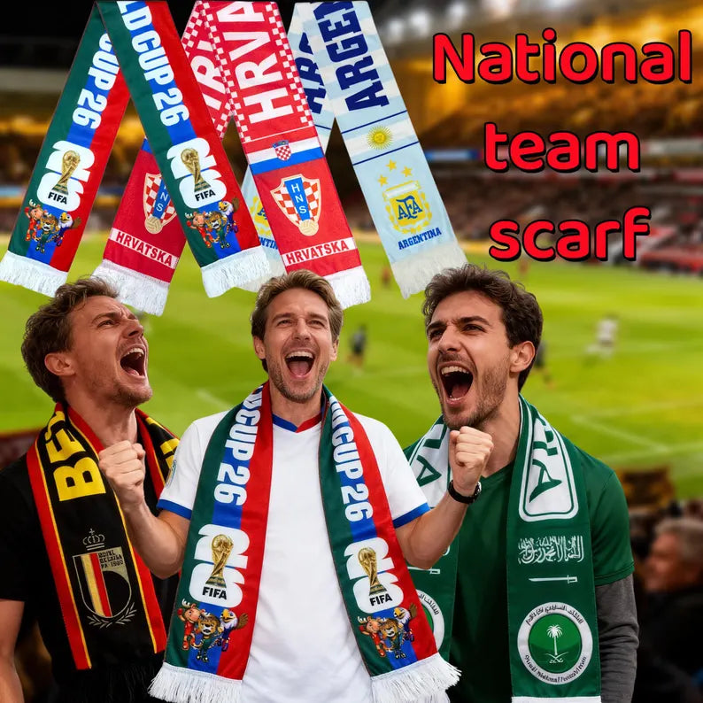 2026 National Team Soccer Scarf For World Cup Match Day Fans
