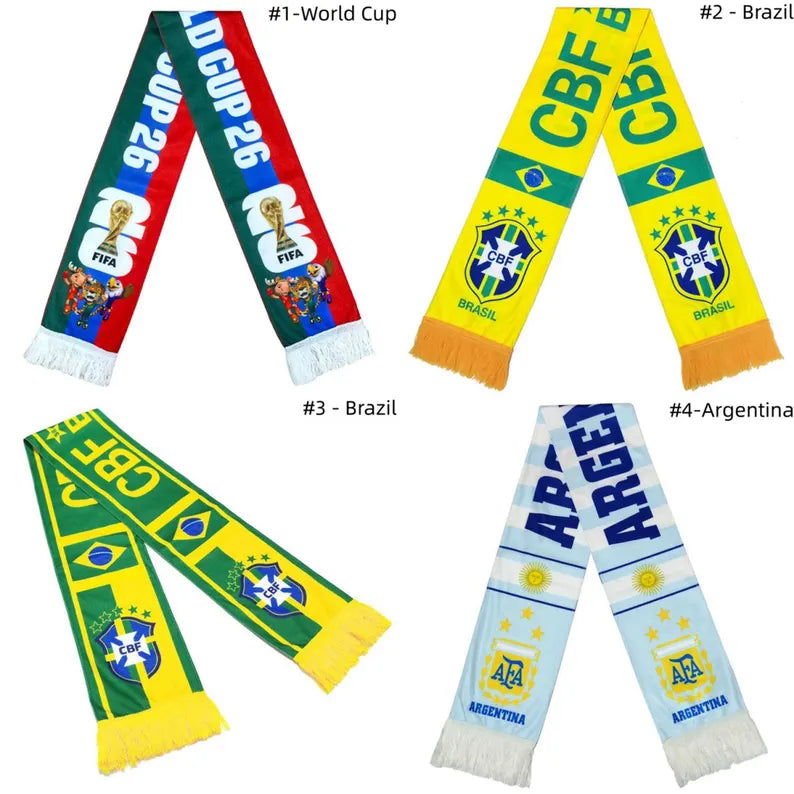 2026 National Team Soccer Scarf For World Cup Match Day Fans