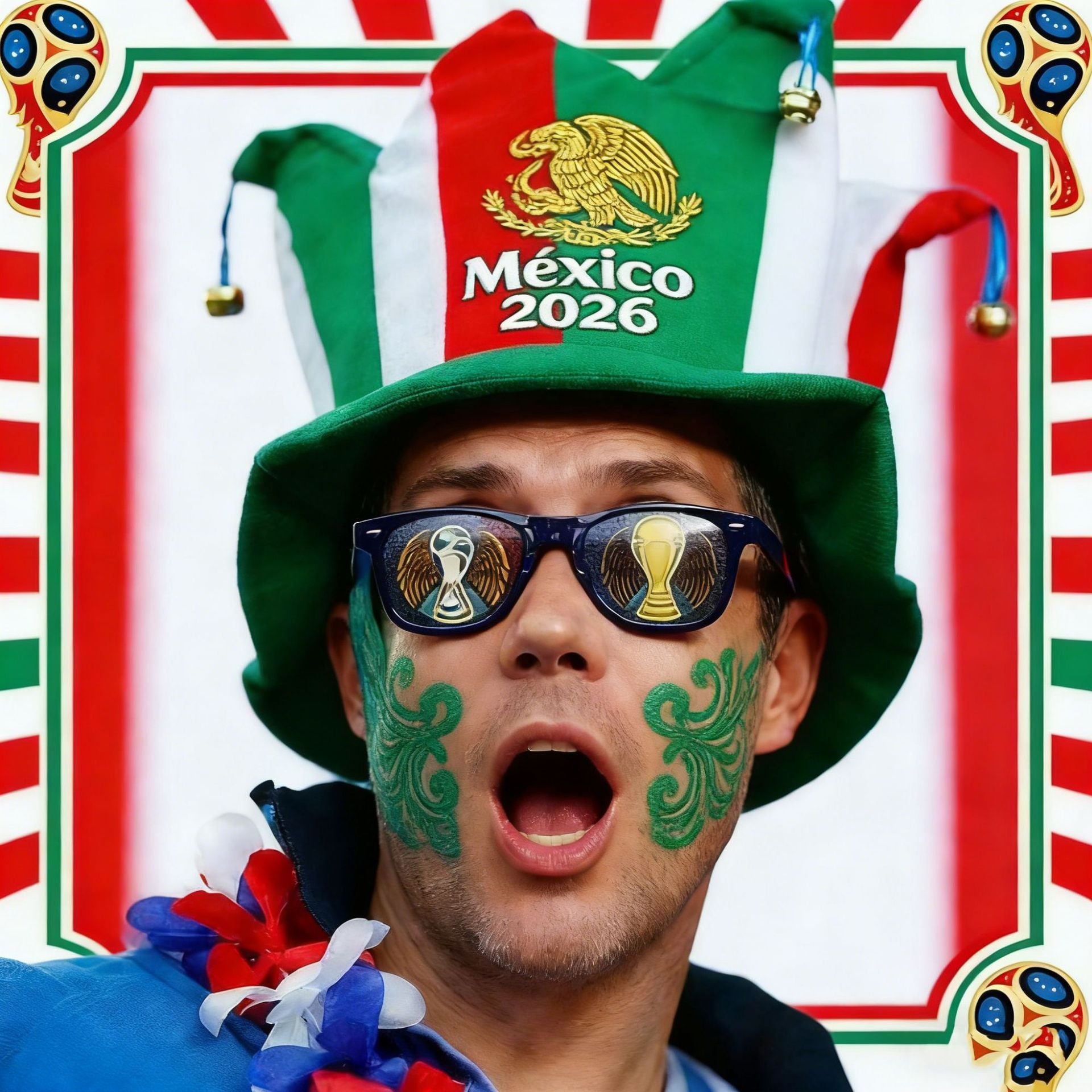 Funny 2026 World Cup Novelty Fan Hat | Crazy Soccer Ball Plush Cap | Outrageous National Team Costume Hat for Super Fans